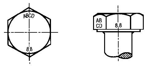 Grade Markings for Metric Fasteners